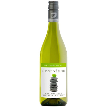 Вино Оверстоун, Совіньйон Блан / Overstone, Sauvignon Blanc, Sileni Estates, біле сухе 0.75л slide 1