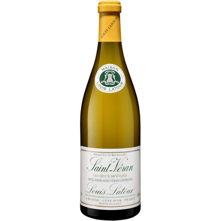 Вино Сен-Веран, Ле Де Мулен / Saint-Veran, Les Deux Moulins, Maison Louis Latour, белое сухое 0.75л