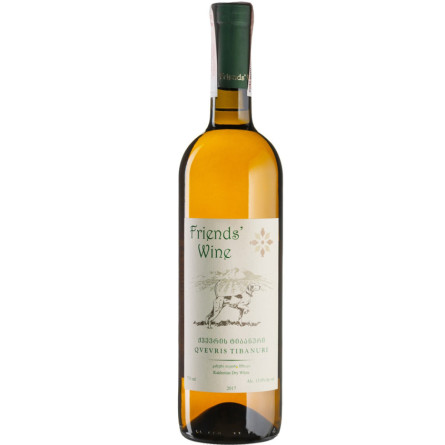 Вино Квеврис Тибанури / Qvevris Tibanuri, Friends Wine, белое сухое 0.75л