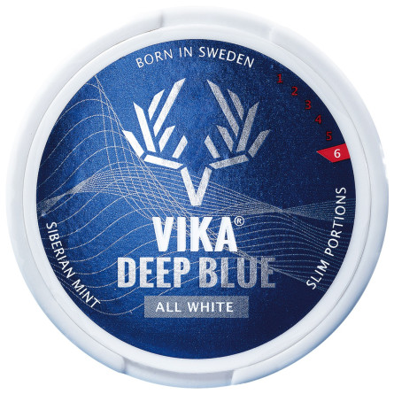 Безтютюнові нікотинові подушечки Vika Deep Blue Siberian Mint