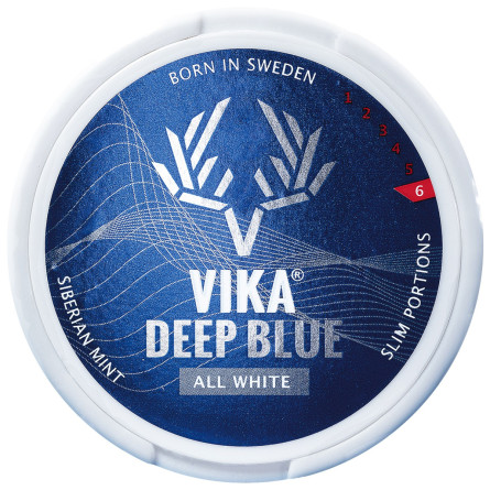 Безтабачные никотиновые подушечки Vika Deep Blue Siberian Mint slide 1