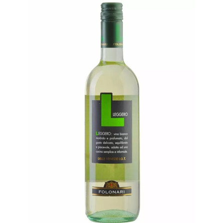 Вино Леггеро / Leggero, Folonari, белое сухое 11% 0.75л