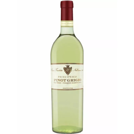 Вино Піно Гріджио / Pinot Grigio, Principesco, біле сухе 12% 0.75л