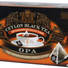 Чай чорний Sun Gardens OPA 20 пакетиків-пірамідок 2.5 г 50 г mini slide 1