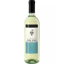 Вино Піно Гріджио / Pinot Grigio, Boccantino, біле сухе 0.75л mini slide 1