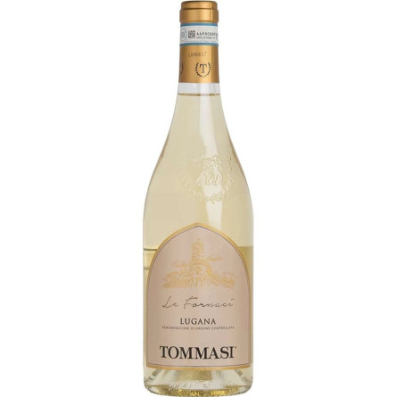 Вино Лугана Лі Форначі, Томмазі / Lugana Le Fornaci, Tommasi, біле сухе 12.5% ​​0.75л