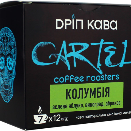 Дріп-кава натуральна Cartel Колумбія мелена 12 г х 7 шт