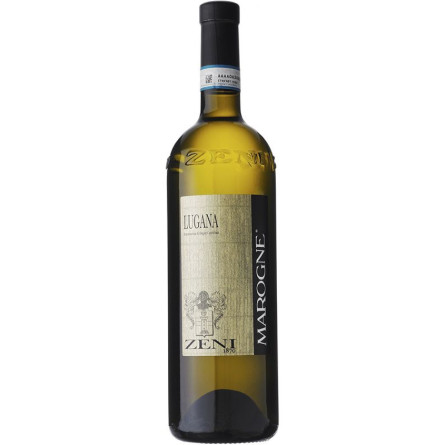 Вино Мароні Лугана / Marogne Lugana, Zeni, біле сухе 13% 0.75л