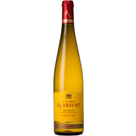 Вино Пино Гри, Резерв / Pinot Gris, Reserve, Lucien Albrecht, белое сухое 0.75л