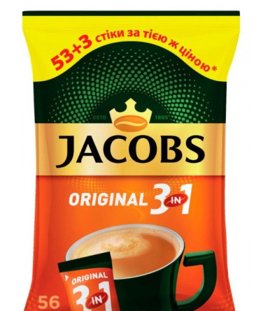 Кавовий напій Jacobs 3 in 1 Original 56 x 12 г