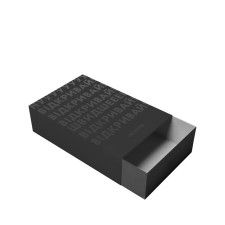 Подарункова коробка під міні пляшки, сіра mini slide 1