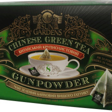 Чай зелений Sun Gardens Gunpowder 20 пакетиків-пірамідок по 2.5 г, 50 г mini slide 1