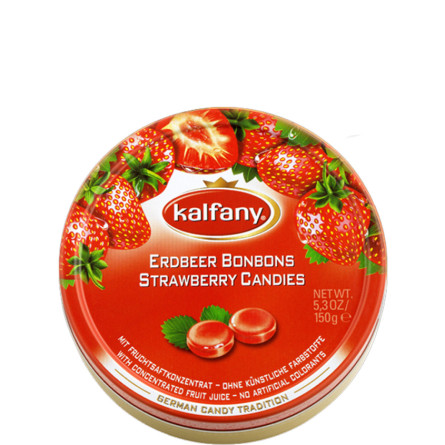 Льодяники з смаком полуниці, Kalfany, 150г
