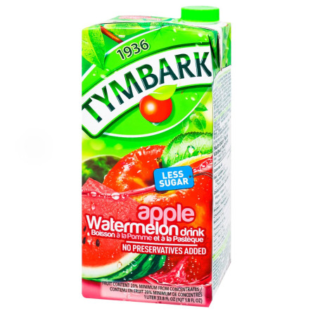 Напій соковмісний Tymbark яблуко-кавун 1л