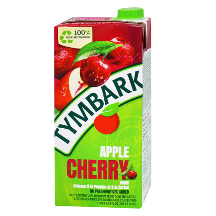 Напиток Tymbark Яблоко-вишня соковый 1л