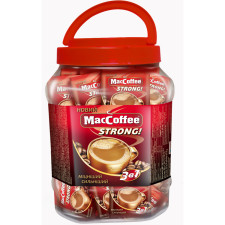Кавовий напій 3в1 MacCoffee Strong з цукром та підсолоджувачем 16 г x 50 шт mini slide 1