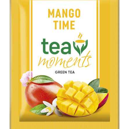 Чай зеленый Tea Moments Mango Time со вкусом манго 50 сашетов slide 1