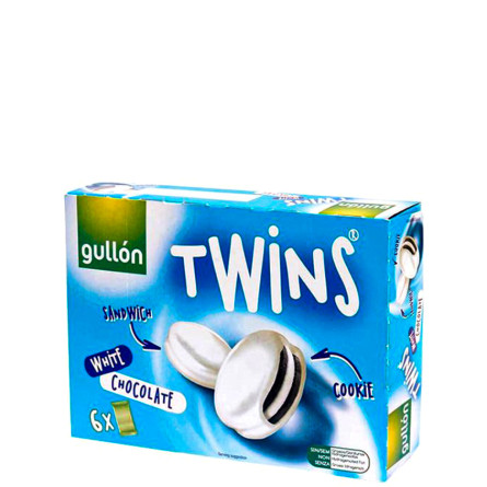 Печенье в белом шоколаде Gullon Twins, 252г slide 1