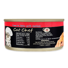 Корм для котів Cat Chef тунець з лососем у желе mini slide 1