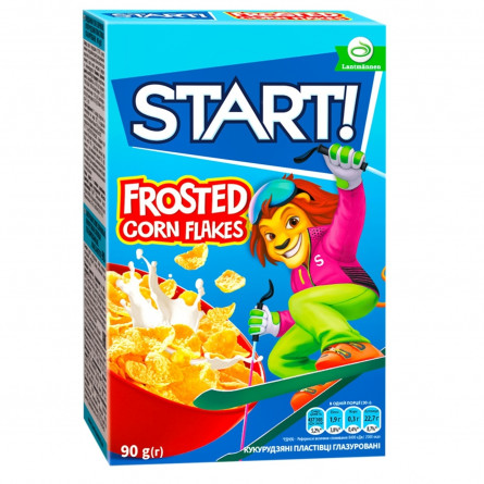 Сухі сніданки Start! зернові пластівці кукурудзяні глазуровані 90г slide 1