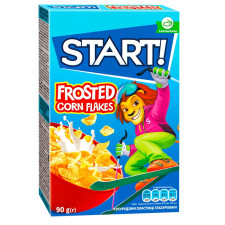 Сухі сніданки Start! зернові пластівці кукурудзяні глазуровані 90г mini slide 1
