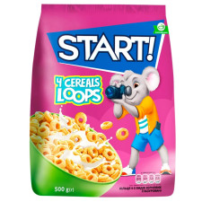 Сухі сніданки Start! кільця зернові глазуровані 500г mini slide 1