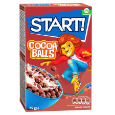 Сухі сніданки Start! зернові кульки з какао 75г mini slide 1