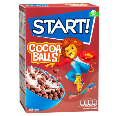Сухие завтраки Start! шарики с какао 250г