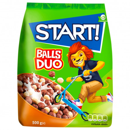 Готовий сніданок Start! Кульки Duo зерновий 500г