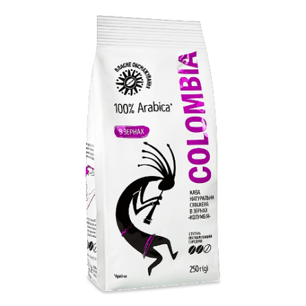Кава зернова «Колумбія» смажена