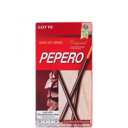 Соломка з шоколадом &quot;Pepero Original&quot;, Lotte, 47г
