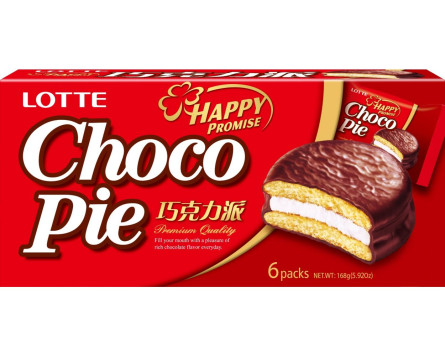 Шоколадне тістечко Choco Pie, Lotte, 6 * 28г