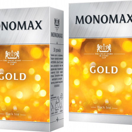 Упаковка чаю цейлонського чорного середньо листового Мономах Gold 90 г х 2 шт slide 1