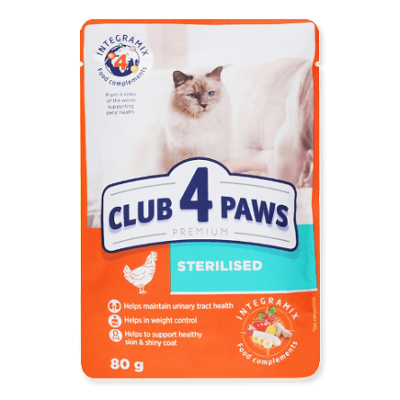 Корм для стерилізованих котів Club 4 Paws
