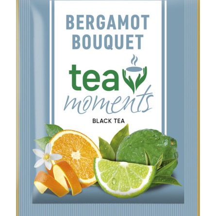 Чай черный Tea Moments Bergamot Bouquet со вкусом бергамота 50 сашетов