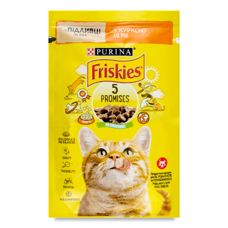 Корм для котів Friskies з куркою в соусі