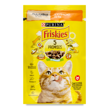 Корм для котів Friskies з куркою в соусі mini slide 1