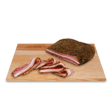 Сало у спеціях сиров'ялене з фермерської свинини «М'ясні делікатеси» mini slide 1