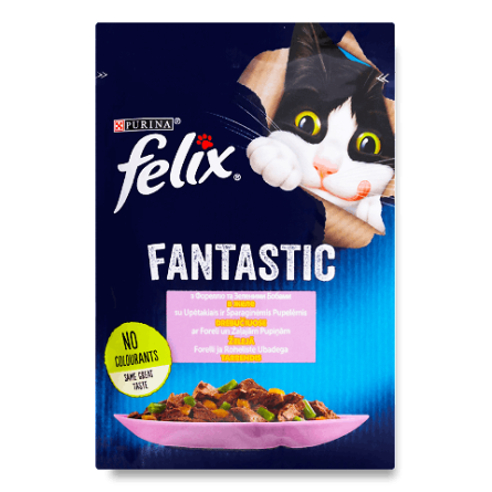 Корм для котів Felix Fantastic з фореллю в желе slide 1