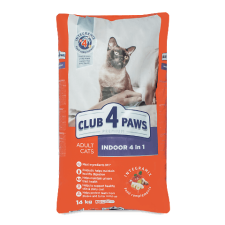Корм Club 4 Paws 4 в 1 для котів, що живуть у приміщенні, сухий mini slide 1