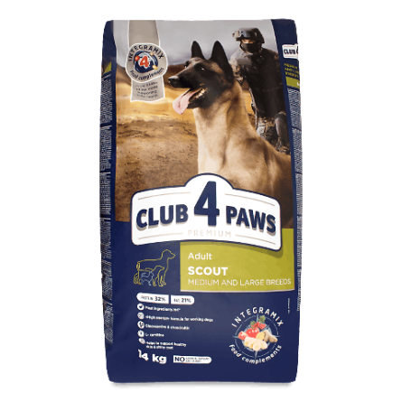 Корм для собак Club 4 Paws Scout сухий