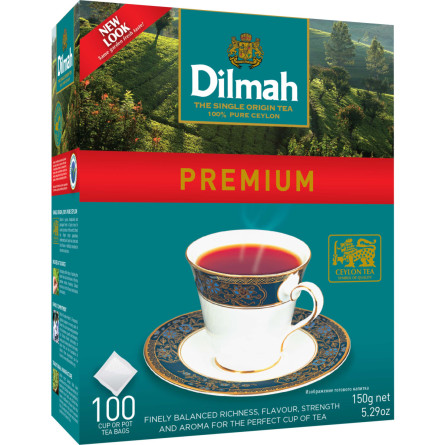 Чай чорний у пакетиках Dilmah Преміум 100 шт. х 1,5 г