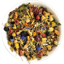 Композиція чаю трав'яного та плодово-ягідного Чайні шедеври Карпатський чай 250 г mini slide 1