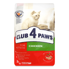 Корм для кошенят Club 4 Paws курка сухий mini slide 1