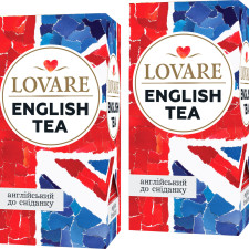 Упаковка чаю Lovare чорного асорті Англійський сніданок 2 пачки по 24 пакетики mini slide 1