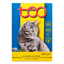 Корм для котів Teo з домашньою птицею сухий mini slide 1