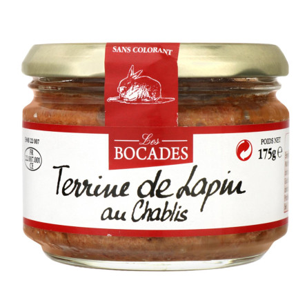 Террин де Лапен Les Bocades з мясом кролика и вином шабли 175г