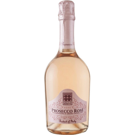 Ігристе вино Чечілія Берета, Просекко Розе / Cecilia Beretta, Prosecco Rose, Pasqua, рожеве екстра сухе 0.75л