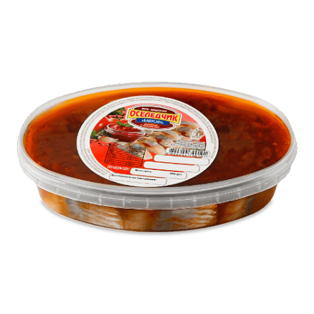Оселедець атлантичний «Бабусин» шматочки філе в томатному соусі