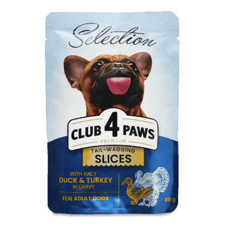 Корм для собак Club 4 Paws Selection качка-індичка в соусі